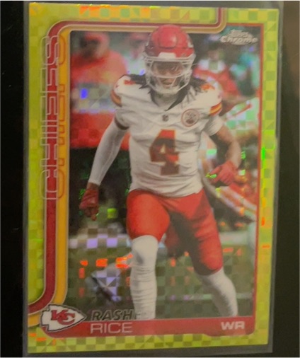 2024 Topps Chrome Checkerboard #147 Rashee Rice — front