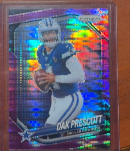 2024 Panini Prizm #73 Dak Prescott Purple Pulsar Prizm — front