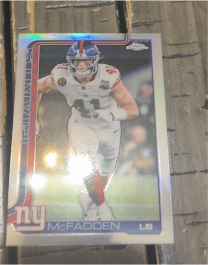 2025 Topps Chrome #232 Micah McFadden — front