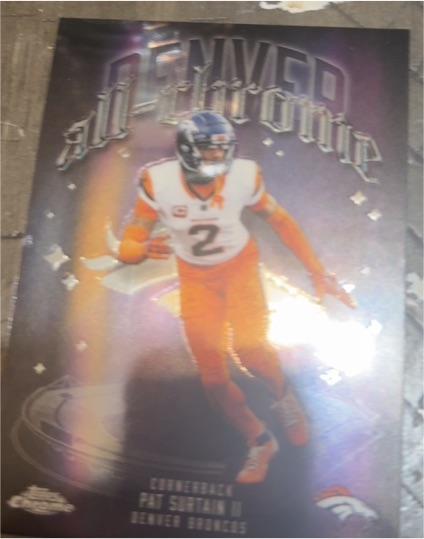 2025 Topps Chrome #ACT-18 Pat Surtain II All-Chrome Denver Broncos — front