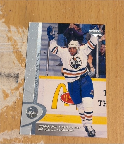 1996-97 Upper Deck #259 Mike Grier — front