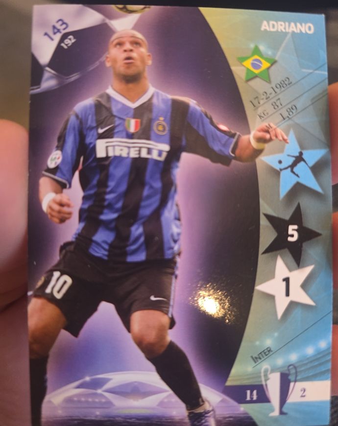 2009-10 Panini Super Strikes Champions League #143 Adriano — front