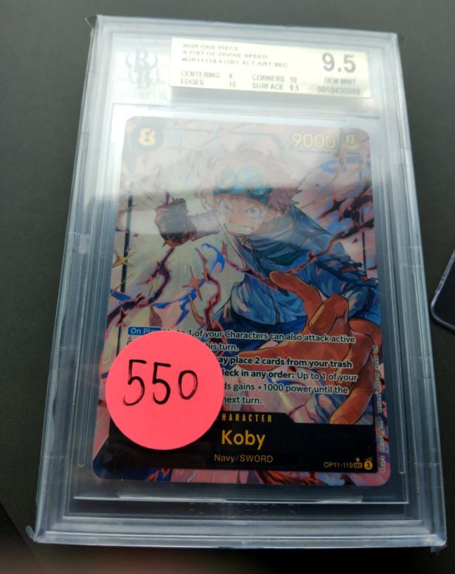 2025 One Piece A Fist of Divine Speed OP11-119 Koby — front