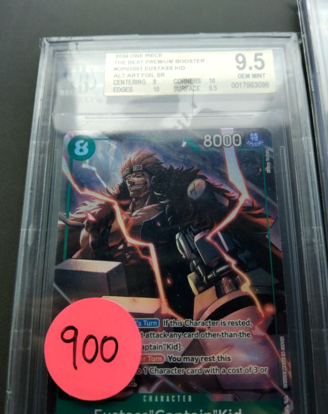2024 One Piece The Best Premium Booster #OP01-051 Eustass "Captain" Kid Alt Art Foil SR — front