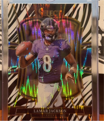 2025 Panini Select Premier Level #160 Lamar Jackson — front