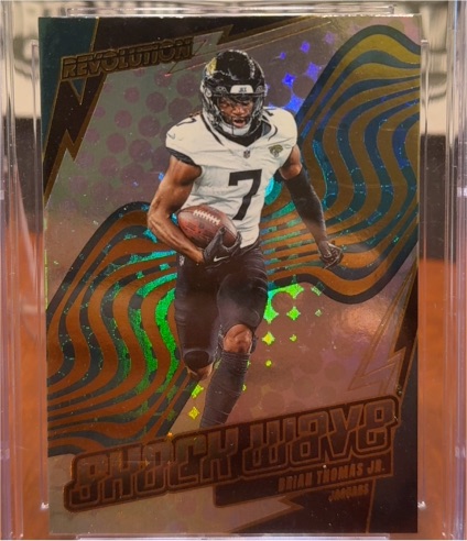 2025 Panini Revolution #27 Brian Thomas Jr. Shock Wave — front