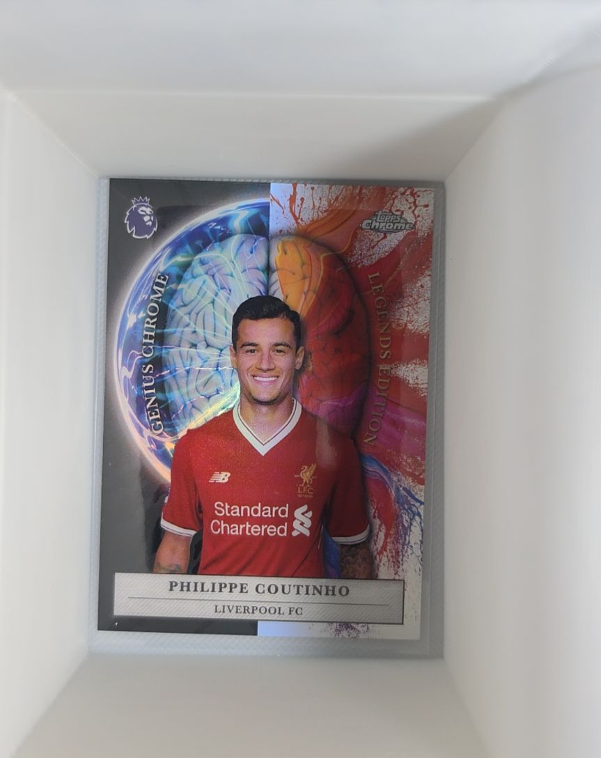 2017-18 Topps Chrome UEFA Champions League Philippe Coutinho Liverpool FC — front