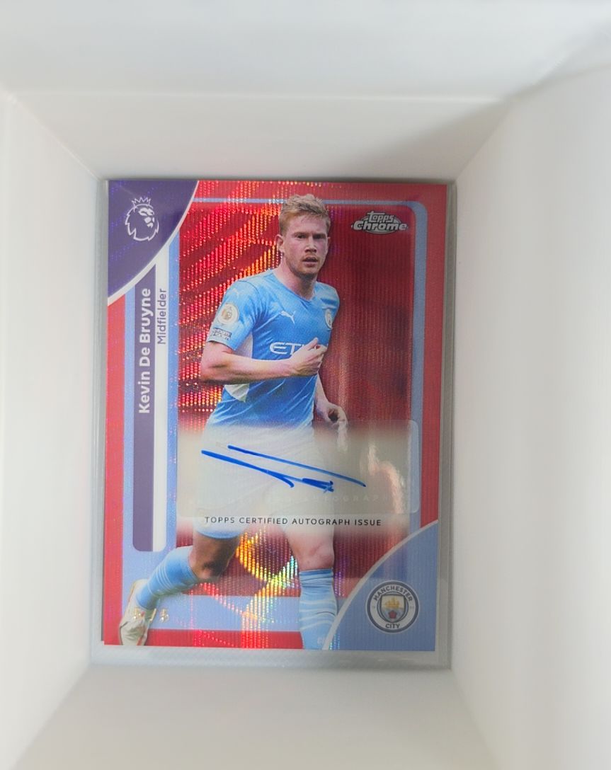 2026 Topps Chrome Premier League Kevin De Bruyne — front