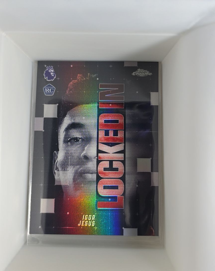 2026 Topps Chrome Premier League Locked In #LI-?? Igor Jesus — front