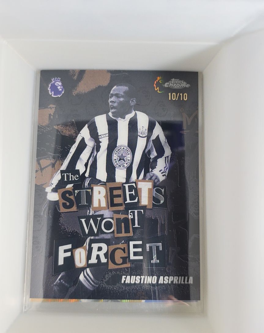 2025-26 Topps Chrome Premier League #SWF-18 Faustino Asprilla The Streets Won't Forget — front