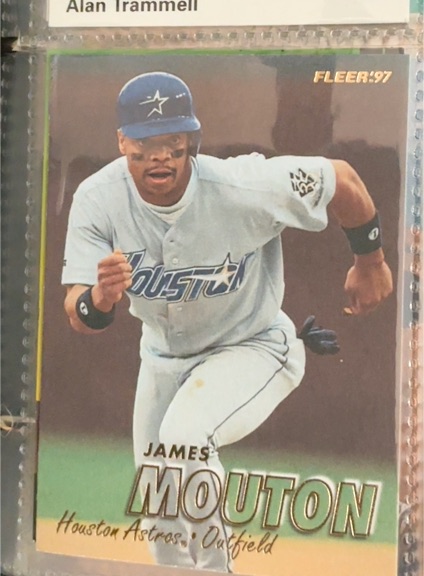 1997 Fleer #352 James Mouton Houston Astros — front