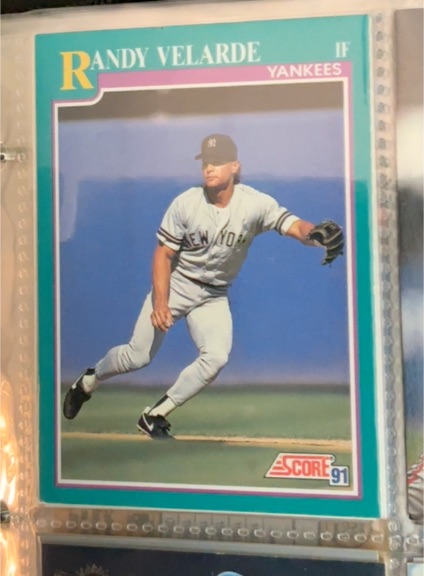 1991 Score #134 Randy Velarde — front