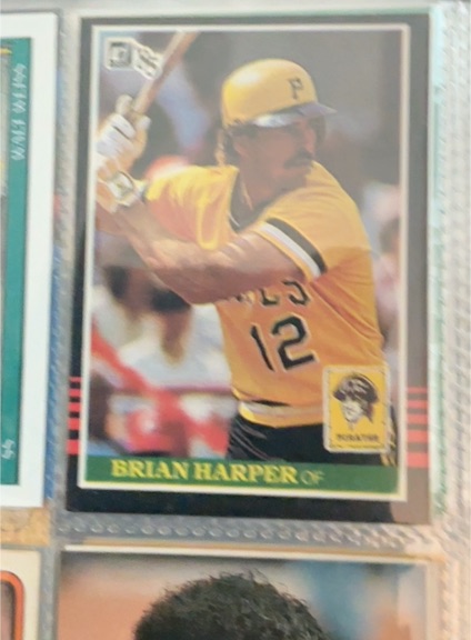 1985 Donruss #566 Brian Harper — front