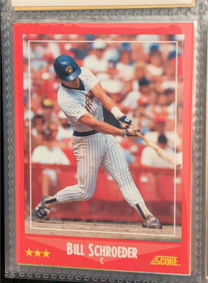 1988 Score #311 Bill Schroeder — front