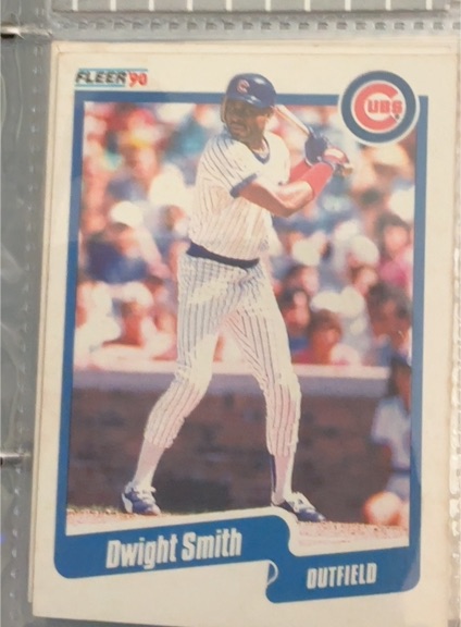 1990 Fleer #42 Dwight Smith — front