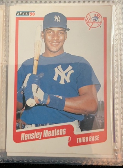 1990 Fleer #449 Hensley Meulens — front