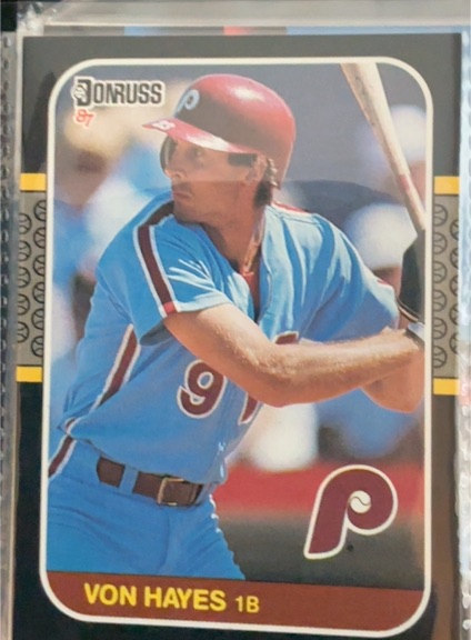 1987 Donruss #113 Von Hayes — front