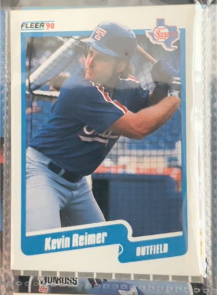 1990 Fleer #310 Kevin Reimer — front