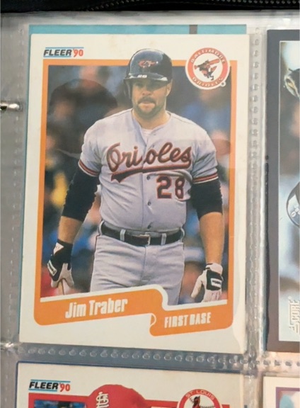 1990 Fleer #193 Jim Traber — front