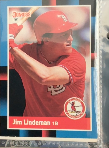 1988 Donruss #540 Jim Lindeman — front