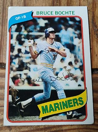 1980 Topps #143 Bruce Bochte — front