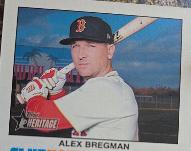 2025 Topps Heritage #710 Alex Bregman — front