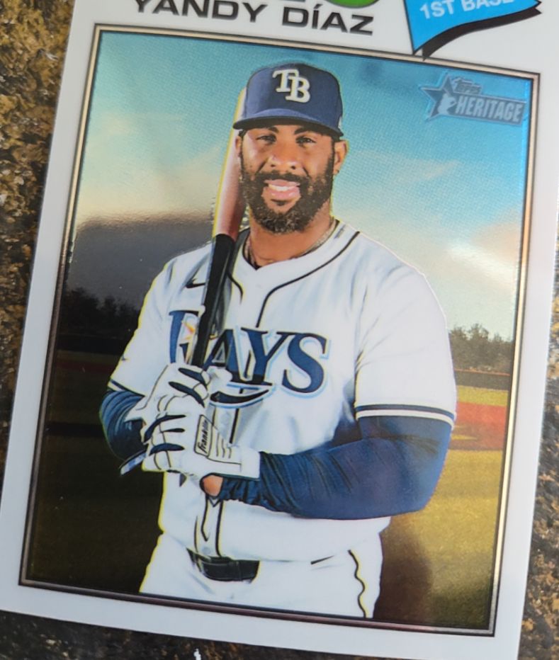 2026 Topps Heritage #47 Yandy Díaz — front