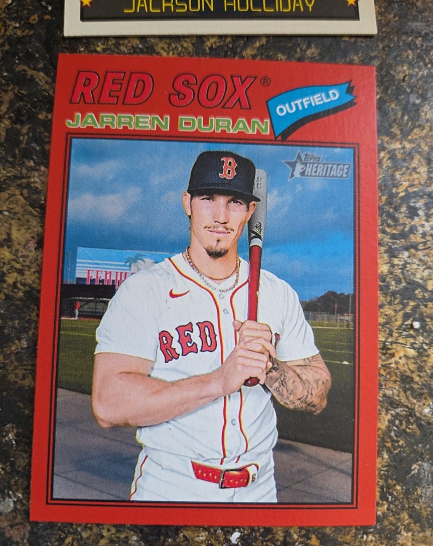 2026 Topps Heritage #15 Jarren Duran — front