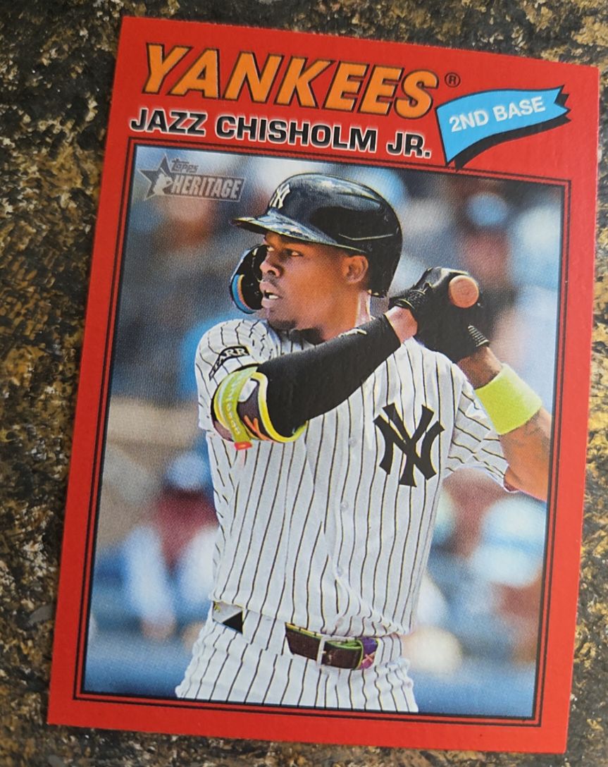 2026 Topps Heritage #196 Jazz Chisholm Jr. — front