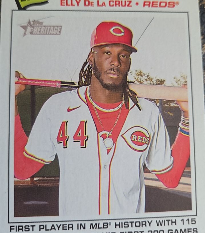 2026 Topps Heritage Record Breaker #233 Elly De La Cruz — front