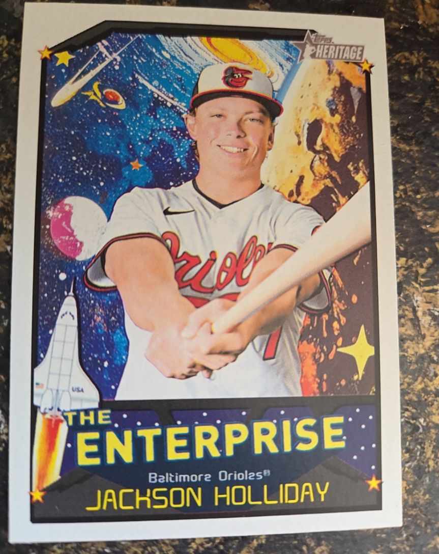 2026 Topps Heritage The Enterprise #TE-JH Jackson Holliday — front