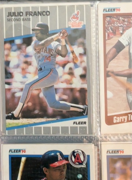 1989 Fleer #404 Julio Franco — front