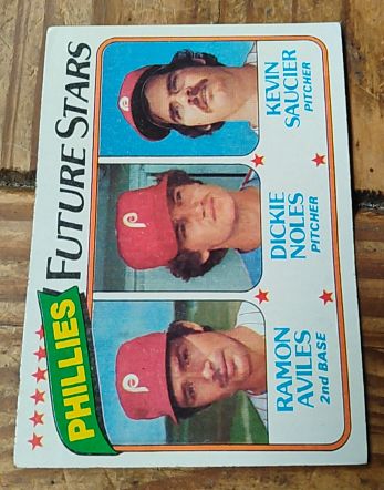 1980 Topps #682 Phillies Future Stars Dickie Noles, Ramon Aviles, Kevin Saucier — front