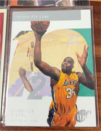 2002-03 Topps Ten #2 Shaquille O'Neal Points Per Game — front