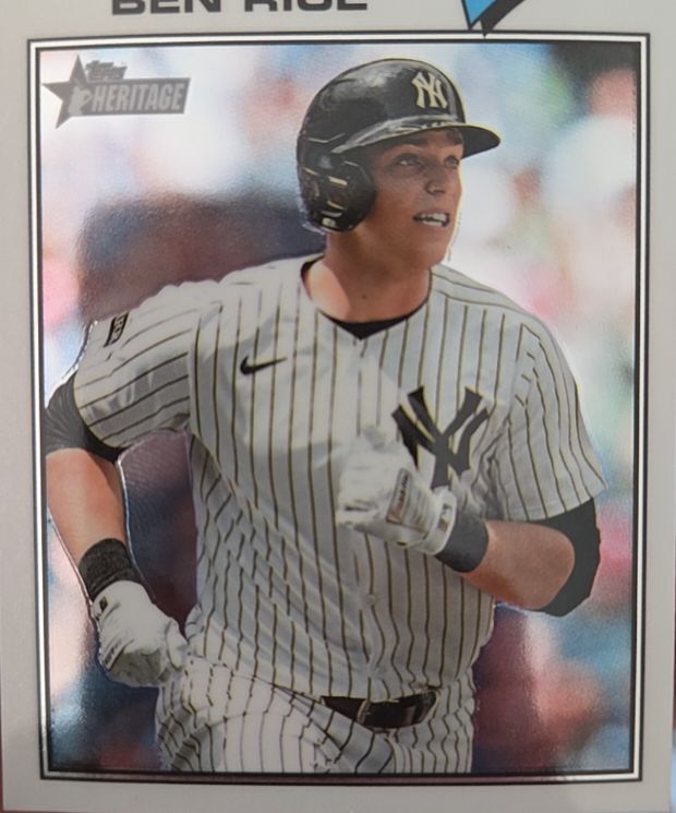 2026 Topps Heritage #189 Ben Rice — front