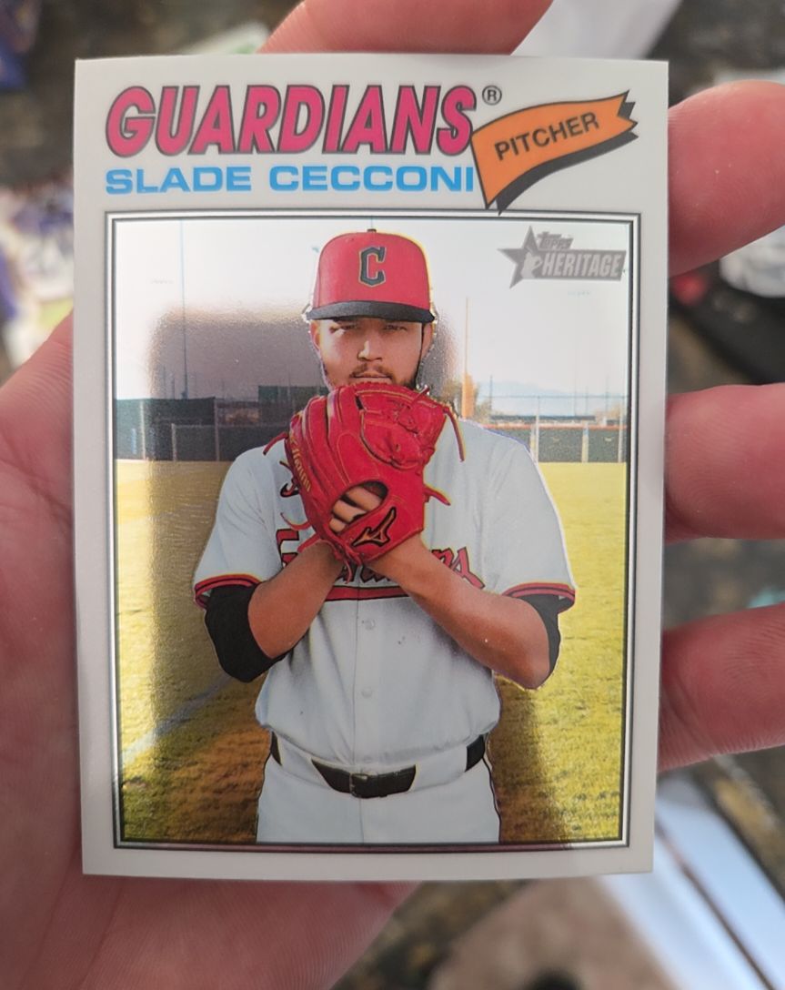 2026 Topps Heritage #87 Slade Cecconi — front