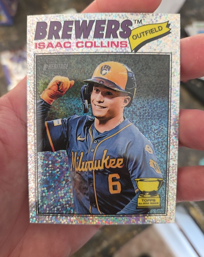 2026 Topps Heritage #102 Isaac Collins — front