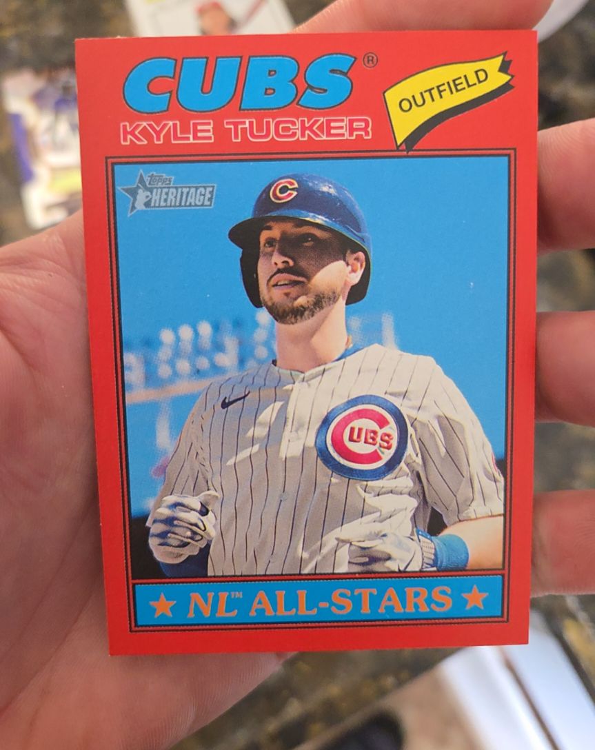 2026 Topps Heritage #187 Kyle Tucker — front