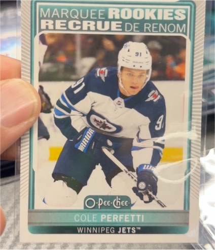 2021-22 O-Pee-Chee #613 Cole Perfetti — front