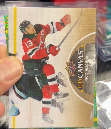 2021-22 Upper Deck Series 2 #C168 Nico Hischier UD Canvas — front