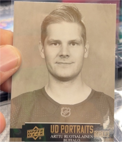 2021-22 Upper Deck #P-56 Arttu Ruotsalainen Buffalo Sabres UD Portraits — front