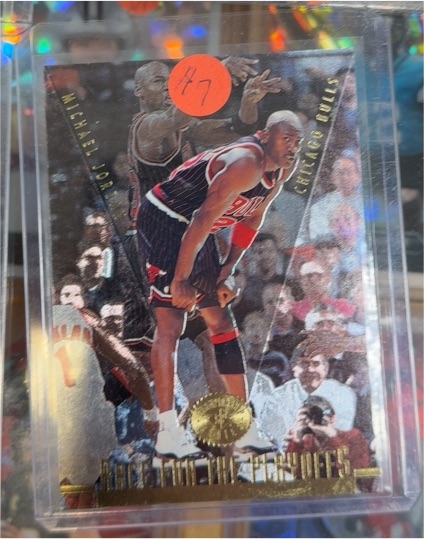 1995-96 Upper Deck SP Championship Series #121 Michael Jordan Race for the Playoffs — front