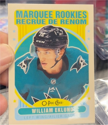 2021-22 O-Pee-Chee Retro #611 William Eklund — front