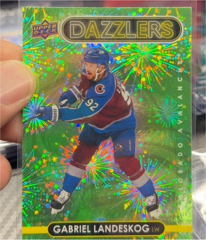 2021-22 Upper Deck Series 2 Dazzlers #DZ-62 Gabriel Landeskog — front
