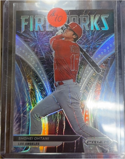 2022 Panini Prizm #F-3 Shohei Ohtani Fireworks Insert — front