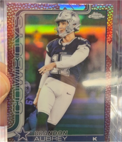2025 Topps Chrome #81 Brandon Aubrey — front