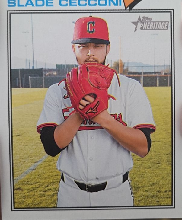 2026 Topps Heritage #87 Slade Cecconi — front