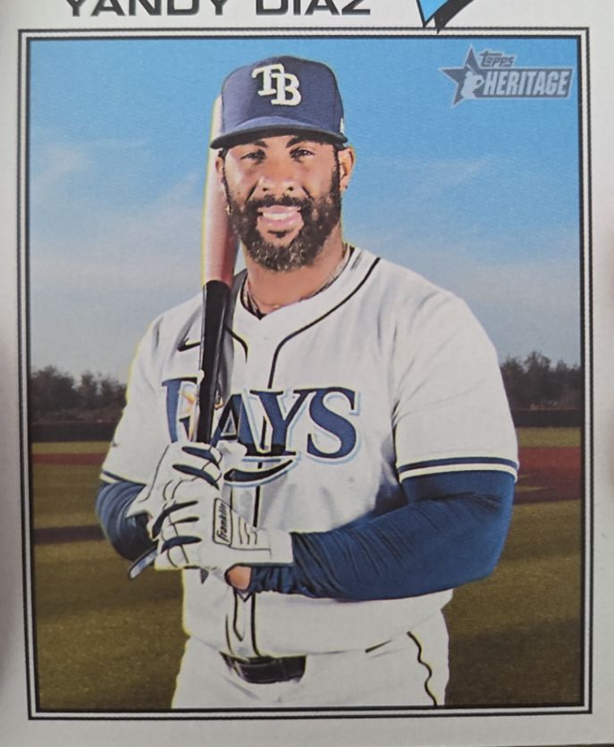 2026 Topps Heritage #47 Yandy Diaz — front