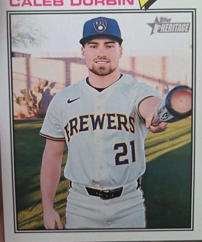 2026 Topps Heritage #109 Caleb Durbin — front