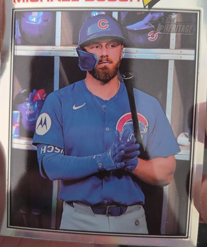 2026 Topps Heritage Chrome #305 Michael Busch — front
